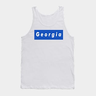 Georgia Box Logo Tank Top